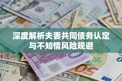 济南深度解析夫妻共同债务认定与不知情风险规避